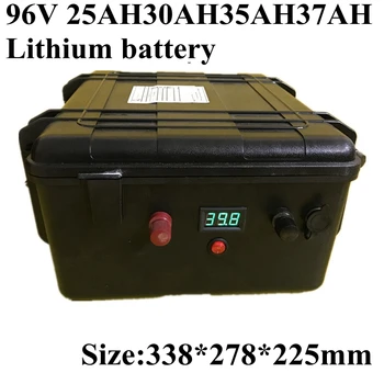 96v 37Ah 35Ah 30Ah 25ah Литиевая батарея сверхвысокой емкости li-ion lipo для ИБП power motor инвертор солнечной энергии + зарядное устройство 5A