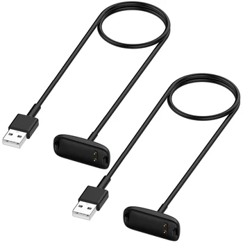 Зарядное устройство из 2 предметов для Fitbit Inspire 3, сменный зарядный кабель длиной 1 м для фитнес-трекера Fitbit Inspire 3