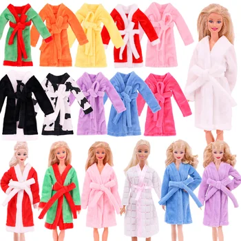 Кукольная Одежда Barbies, Плюшевый Халат, Сексуальный ночной халат, Юбка, Принадлежности для Стирки, Аксессуары Для Кукол, Подходят Barbies & BJD, Игрушки Для Девочек, Подарки