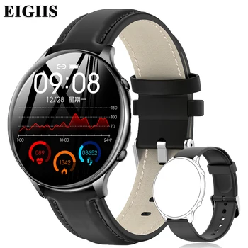 Модные женские смарт-часы EIGIIS, полноэкранный сенсорный Водонепроницаемый браслет, термометр, пульсометр, женские часы для Xiaomi