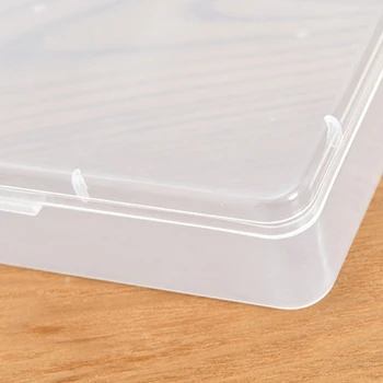 Портативный прозрачный чехол для хранения плоских масок Коробка для защиты от пыли Home Outdoor 54DC