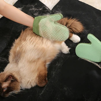 Бережные и эффективные запатентованные перчатки для удаления шерсти, ухода за домашними животными, удаления длинного короткого меха, массажа домашних животных.