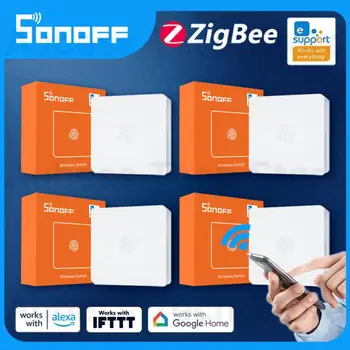 SONOFF SNZB 01 Кнопочный Переключатель ZigBee eWeLink Smart Home Scene Switch Работает Для ZBBridge Alexa Google Assistant IFTTT Голосовое Управление