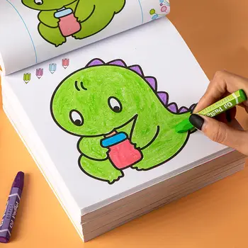 160 Страниц Детские книжки-раскраски для мальчиков и девочек, машинки, животные, Овощи, книга для рисования для детей, канцелярские принадлежности для раннего обучения, игрушки