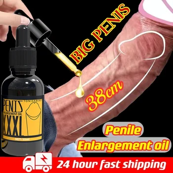 Pênis espessamento permanente, aumento do crescimento massagem pênis ereção lubrificante lncrease xxl extratos de plantas óleo d