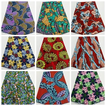 2022 Новая Горячая Распродажа Африканская Восковая ткань Хлопчатобумажный материал Нигерийская Анкара Блочные Принты Батик Голландский Высококачественная Швейная одежда