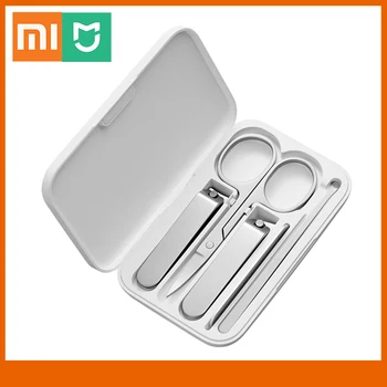 Xiaomi Mijia Набор машинок для стрижки ногтей 5шт Портативный Маникюр и педикюр с магнитным поглощением из нержавеющей стали