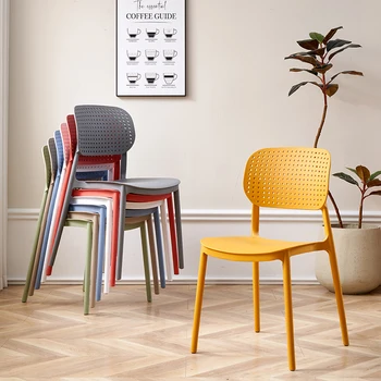 Скандинавские современные минималистичные обеденные стулья, Скандинавское пластиковое кресло для отдыха, модная мебель для дома Meuble Salon