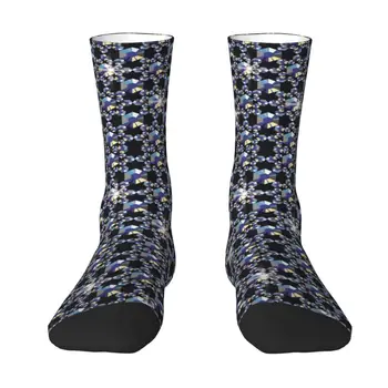 Забавные мужские роскошные носки со стразами унисекс дышащие теплые носки с 3D принтом Crystal Diamond Crew