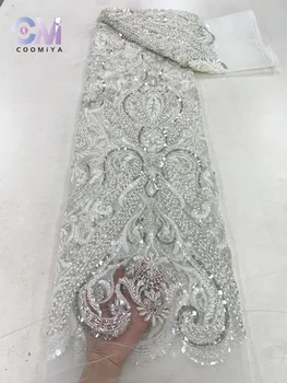 Модное трендовое платье для женщин, свадебное платье, вышивка, Европейский Роскошный бисер и пайетки, ткань высшего качества 606