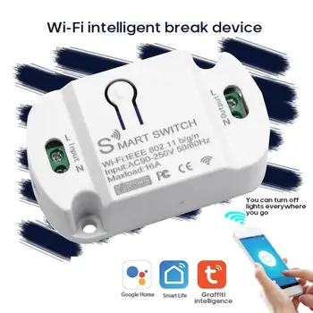 16A Tuya Wifi Smart Switch Таймер Беспроводные переключатели Автоматизация умного дома Голосовое управление Совместимо с Alexa Google Home