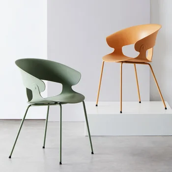 Скандинавский пластиковый обеденный стул, Современные минималистичные уличные свадебные стулья для спальни, гостиная, ресторан Comedor Мебель из ротанга