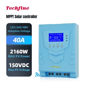 Солнечный контроллер высокой эффективности 12V 24V 48V MPPT 40amp 40A Контроллер заряда для солнечной энергетической системы