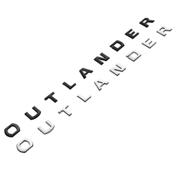 Наклейка на капот OUTLANDER, хромированная серебряная эмблема, наклейка на заводскую табличку для автомобиля Mitsubishi Outlander, наклейки в стиле Mitsubishi, наклейки на наклейки