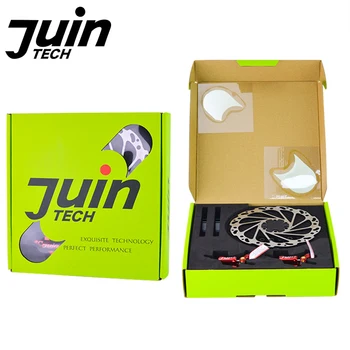Комплект гидравлических дорожных дисковых тормозов JUIN TECH R1 160 мм с адаптером для ротора на передней и задней стойках, запчасти для велоспорта