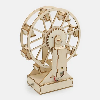 Колесо обозрения ручной работы, небольшой производственный материал, собранная своими руками детская научная игрушка, модель колеса Обозрения