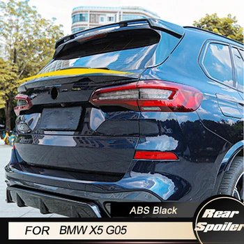 Средний Спойлер заднего багажника для BMW X5 G05 2019 2020 Средняя Кромка крыла багажника ABS Карбоновый вид/Черный глянец