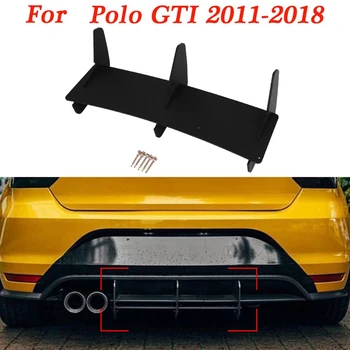 Автомобильный диффузор заднего бампера, спойлер-сплиттер для Polo 2011-2018