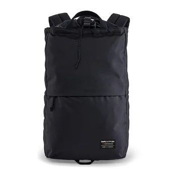 Модный Повседневный рюкзак Унисекс, Спортивная Черная сумка для отдыха, Школьный рюкзак на шнурке, рюкзак