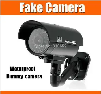 наружная водонепроницаемая Поддельная камера Фиктивная камера Видеонаблюдения Домашняя Безопасность для предупреждения камеры видеонаблюдения