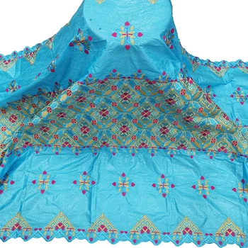 Красивая Африканская Кружевная Ткань Bazin Brode, Африканская Ткань Bazin Riche, 2,5 Ярда Хлопчатобумажной Швейцарской Кружевной Ткани Для Платья Dubai Lace K26-1