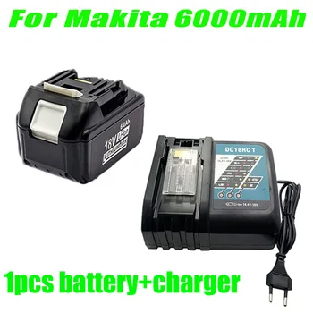 Оригинальная Профессиональная Замена 18V 6000mAh Аккумуляторной Батареи Электроинструмента Makita Bl1815 1840 BL1850 BL1860 BL1830 LXT400