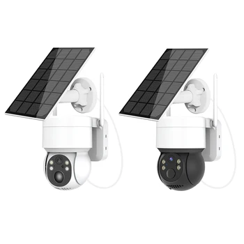 Солнечная Камера Wifi Outdoor 1080P PIR Human Detection Беспроводные IP-Камеры Видеонаблюдения С Солнечной Панелью 7200mAh Recharge Camera