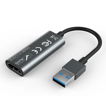 10шт HDMI-Совместимая карта захвата Игры Высокой четкости С прямой трансляцией HDMI-Совместимая с Usb-кабельной коллекторной картой 4k
