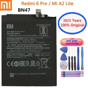 2023 Года Новый 100% Оригинальный Аккумулятор BN47 Для Xiaomi Redmi 6 Pro 6Pro/Mi A2 Lite 4000 мАч Аккумулятор Bateria Batteries + Инструменты