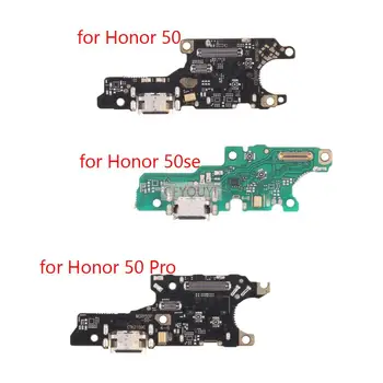 Для Honor 50 50SE Lite Pro USB порт для зарядки Гибкий кабель без быстрой зарядки IC плата зарядки док-станция Запчасти для ремонта смартфонов
