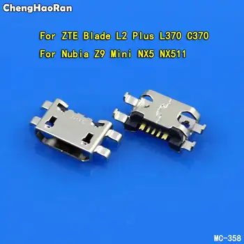 ChengHaoRan Для Nubia Z9 Mini NX511 Micro USB Разъем Зарядного порта Разъем Док-станции Для ZTE Blade L2 Plus L370 C370