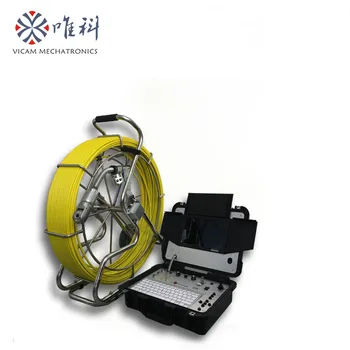 Китайский поставщик оборудования для осмотра труб ВИДЕОНАБЛЮДЕНИЯ, камеры для осмотра канализации с защитой из нержавеющей стали (кабель 120 м)