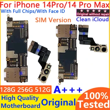 Бесплатная Оригинальная Материнская плата iCloud Для iphone 14 Pro/14 Pro Max Материнская Плата С Идентификатором Лица Полностью Рабочая Основная Логическая плата Протестирована на 100%