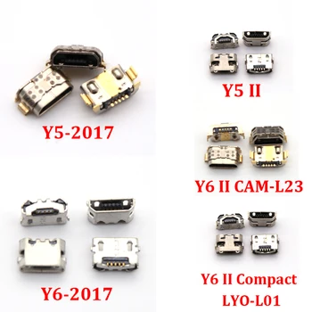 100 шт. Для Huawei Y6 II Compact LYO-L01 Y5 II CUN-L01 Y5-2017 Y6 y5 2017 MYA-L22 Разъем Micro USB Для Зарядки Разъем Порта