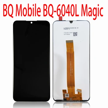 ОРИГИНАЛ Для BQ Mobile BQ-6040L Magic BQ6040L BQ 6040L BQ-6040L ЖК-дисплей С Сенсорным Экраном Дигитайзер Черного Цвета + Лента и Инструмент