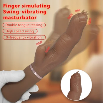 Вибраторы G-Spot для женщин, огромный пенис, вибратор для облизывания в форме пальца, точка G для начинающих, секс-игрушки для быстрого оргазма для взрослых 18+