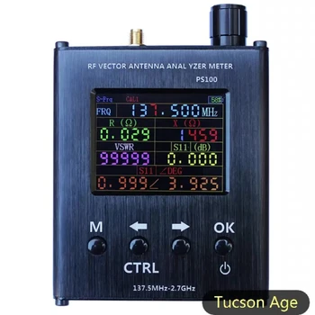 Analizador de antena de comunican PS100, dispositivo de radio conedan vectorial UV, SWR, probador de 137,5 MHz-2,7 GHz, N1201SA