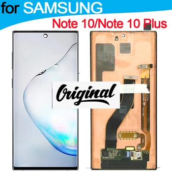 Оригинальная Замена AMOLED ЖК-дисплея для SAMSUNG Galaxy Note 10 Plus N975F N9750 Сенсорный Экран Note 10 N970 N970F N9700