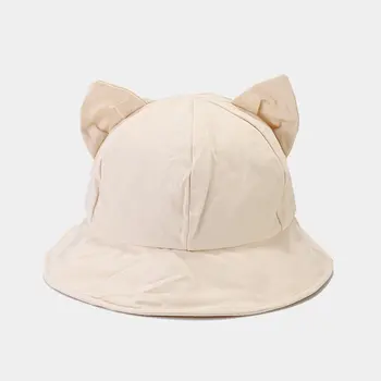 Весенняя хлопковая панама с мультяшным котом, Рыбацкая шляпа, солнцезащитная кепка для путешествий на открытом воздухе для мужчин и женщин 132