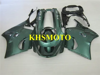 Комплект мотоциклетных обтекателей для KAWASAKI Ninja ZZR1100 93 99 00 01 03 ZZR 1100 ZX11 1993 2001 2003 ABS Зеленый комплект обтекателей + 7 подарков KM22