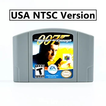 007 Миру не хватает 64-битного игрового картриджа версии USA NTSC или EUR PAL для консолей N64