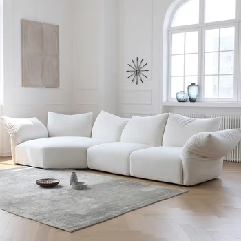 Тканевый диван в форме лепестка, Итальянский Простой Художественный дизайн, Угловой Диван для гостиной, Мебель для дома, Европейский Идиллический Стиль, Новое Поступление