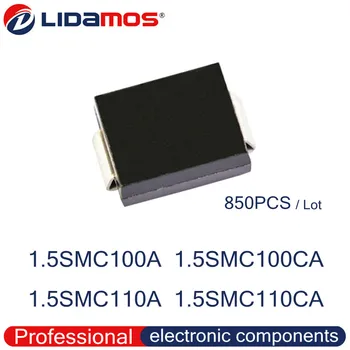 850ШТ телевизоры 1.5SMC100A 100A 1.5SMC100CA 100C 1.5SMC110A 110A 1.5SMC110CA 110C SMC DO-214AB SMD Транзисторный диод Высокого качества