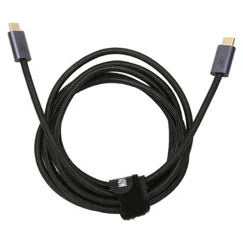 Кабель для передачи данных Type C 2.0 PD3.1 140 Вт, многофункциональный кабель для быстрой зарядки, плетеный кабель для передачи данных для MacBook200cm