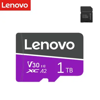 Lenovo 256GB Micro TF/SD-Карта A2 V30 Mini Карта Памяти Для Смартфона Gopro Cams 4K UHD Видео Со скоростью до 100/50 МБ/с С Адаптером