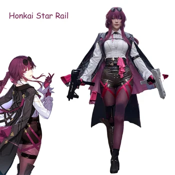 Игровые костюмы Honkai Star Rail Кафка Хонкай Косплей униформа парик Полный костюм Одежда для вечеринки на Хэллоуин для женщин