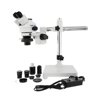 3,5-90-кратный тринокулярный стереоскопический зум-микроскоп со сверхширокополосной оптикой Микроскоп для ремонта мобильных телефонов Промышленный контроль