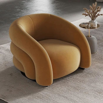 Современный стул для спальни, эластичная ручка для шезлонга, напольный туалетный столик для чтения Articulos Para El Hogar, копии дизайнерской мебели