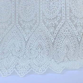 Винтажный королевский узор с вышивкой из Африканской Французской кружевной ткани Для изготовления платья DIY Home Docer 50 