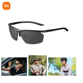 Оригинальные спортивные солнцезащитные очки Xiaomi Mijia с изогнутыми нейлоновыми поляризационными линзами высокой четкости UV400 Для предотвращения загрязнения маслом за рулем